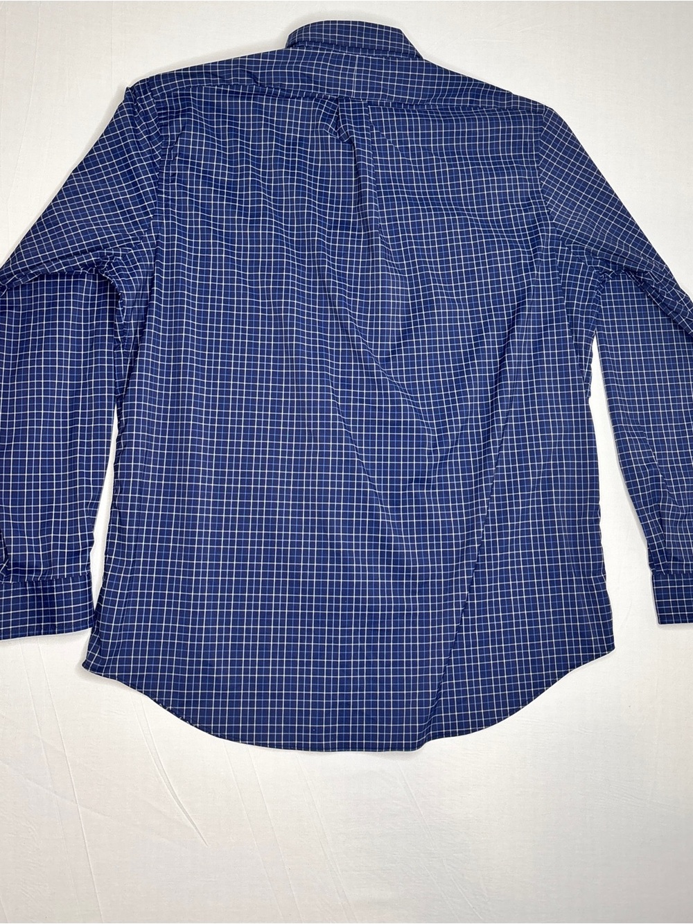 Polo Ralph Lauren Classic Fit Performance XL Blue Check Button Shirt Cotton LS - Picture 7 of 8